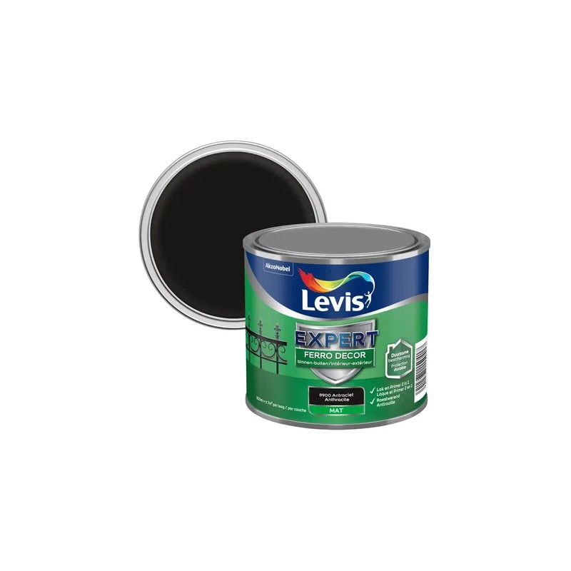 LEVIS FERRO DECOR NOIR ANTHRACITE 0.5L