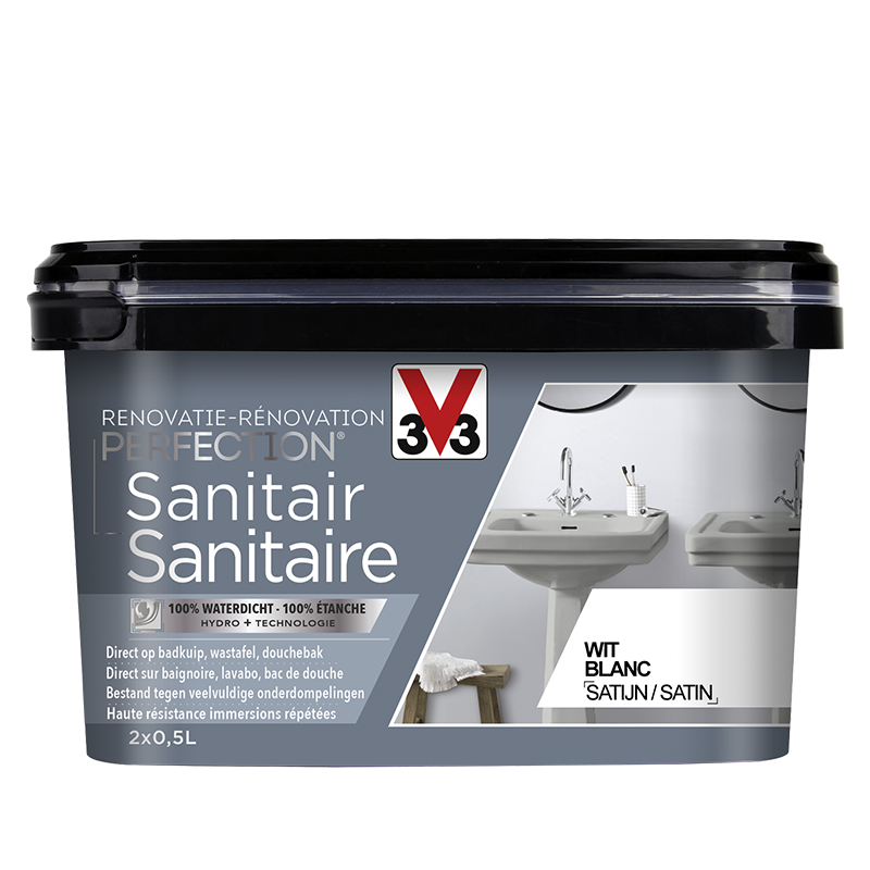 V33 PERFECTION SANITAIRE KIT RENOVATION BAIGNOIRE 2X0.5L