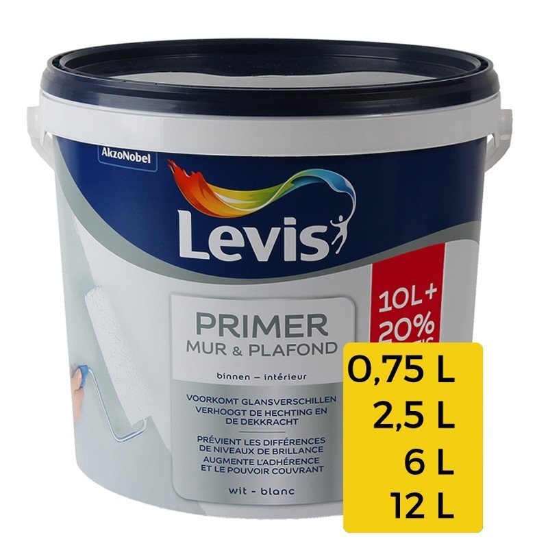 LEVIS PRIMER MUR&PLAFOND 12L