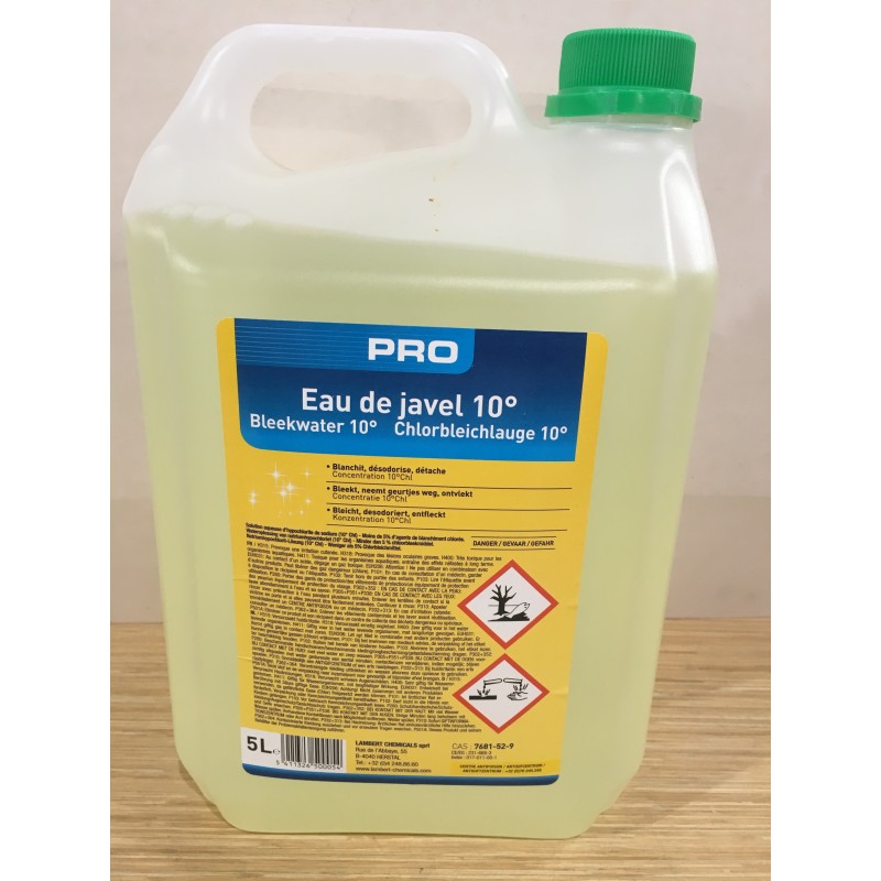 EAU DE JAVEL 10 DEGRÉS